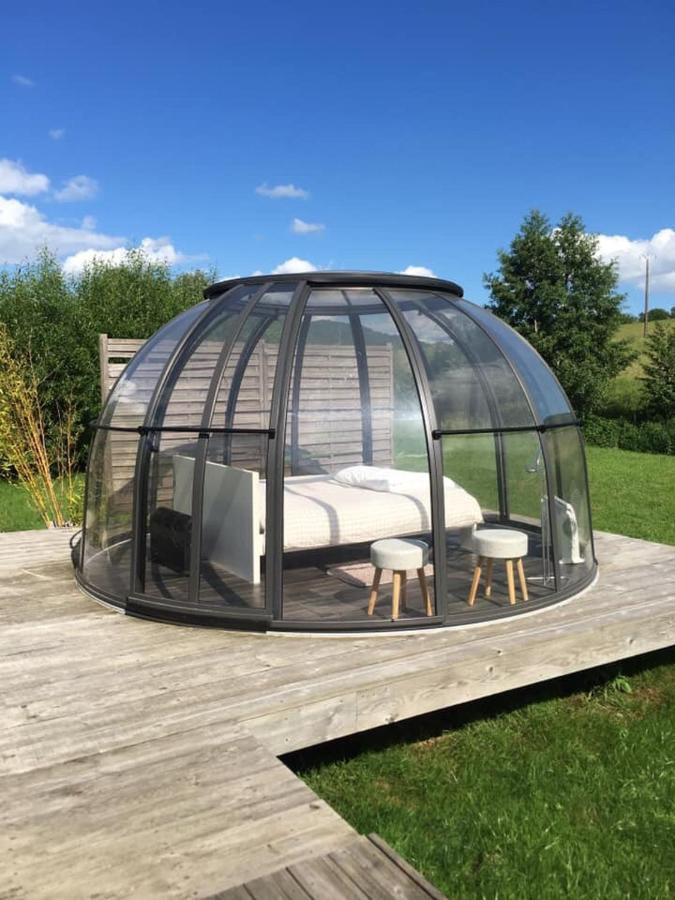 Les Nuits Insolites De La Mothe - Hebergement En Bulle Ou Tiny House Avec Spa Privatif Outremecourt Bagian luar foto
