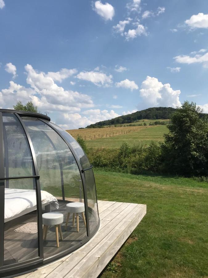 Les Nuits Insolites De La Mothe - Hebergement En Bulle Ou Tiny House Avec Spa Privatif Outremecourt Bagian luar foto